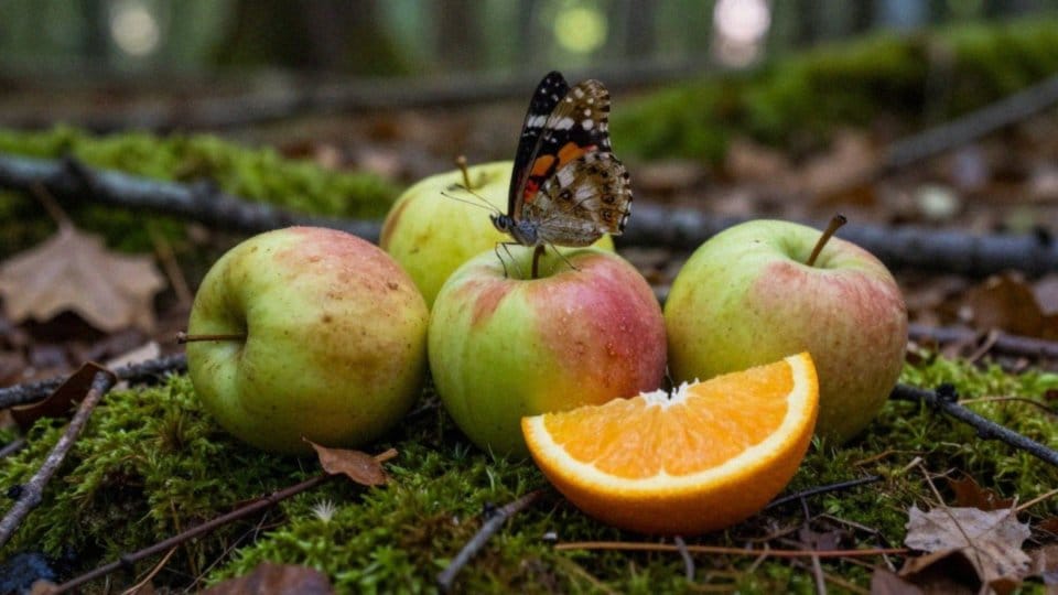 Czy motyle jedzą fermentujące i przegniłe owoce?