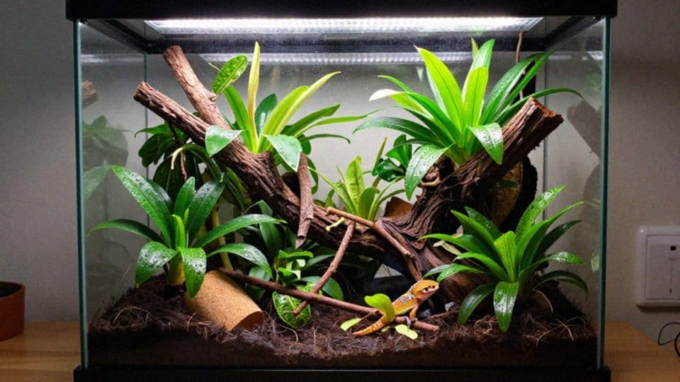 Jak urządzić terrarium dla gekona płaczącego?