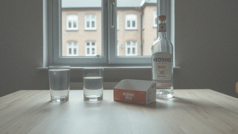 Jaki wpływ na odporność ma stosowanie Neosine duo oraz spożycie alkoholu?